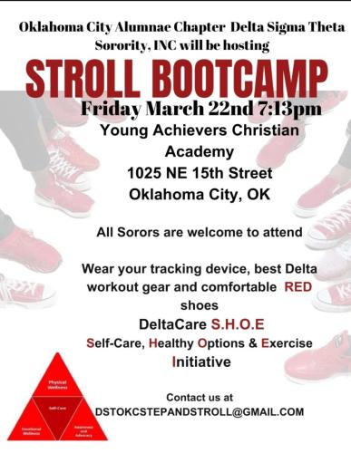 2024 Stroll Boot Camp "Delta Care S.H.O.E"